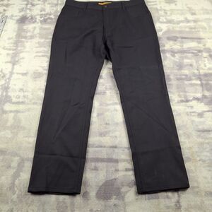 Enzo Tovare Pants Mens 34 Chino Dress Slacks Black Cotton Stretch Premium...